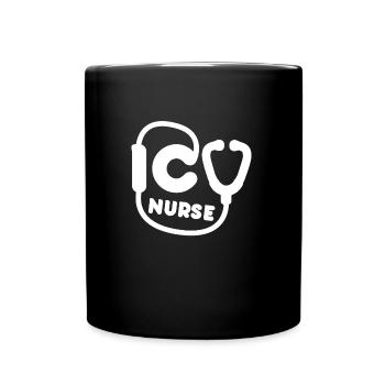 Infirmière infirmière en soins intensifs - Mug uni - noir - Devant