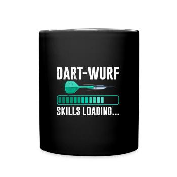 Dart-Wurf Skills loading Dartspieler Darts - Tasse einfarbig - Schwarz - Vorne