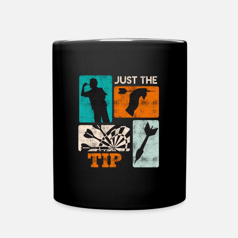 Astuce fléchettes Juste la pointe Dart Flights Dart - Mug uni - noir