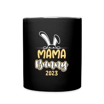 Maman Lapin 2023 tomber enceinte Mère Maman - Mug uni - noir - Devant