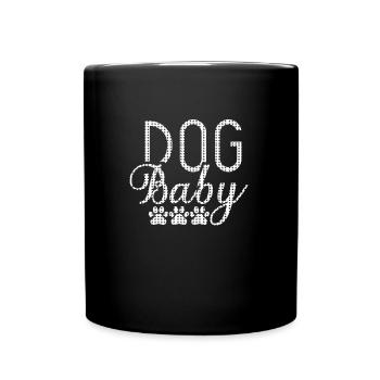 Hunde sind meine Lieblingsmenschen - Tasse einfarbig - Schwarz - Vorne
