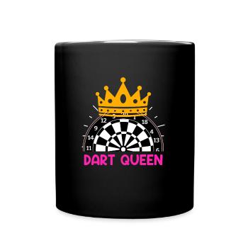 Dart Queen Darts Accessoires Fléchettes Femme - Mug uni - noir - Devant