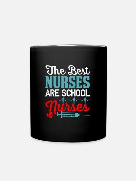 Besten Krankenschwestern Schulkrankenschwestern - Tasse einfarbig - Schwarz