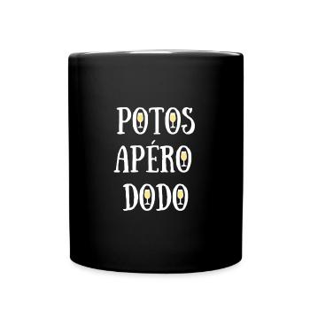potos apero dodo humour alcool homme potes cadeau - Mug uni - noir - Devant