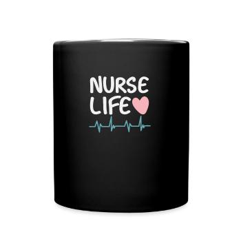 Nurse Life - Full Colour Mug - black - Front