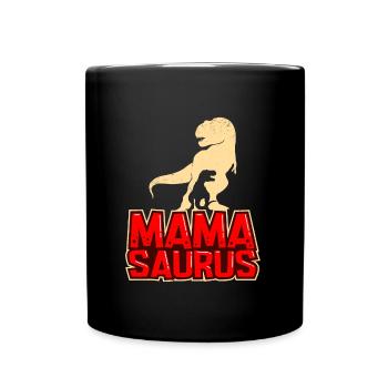 Mama Saurus Mom-to-be Mother's Day - Full Colour Mug - black - Front
