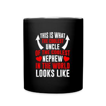 Coolest uncle of the coolest nephew uncle - Full Colour Mug - black - Front