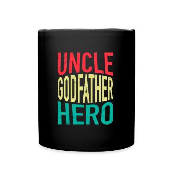 Vintage Onkel Pate Mythos Legende bester Onkel - Tasse einfarbig - Schwarz - Vorne
