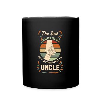 Les meilleurs frères sont promus oncle - Mug uni - noir - Devant