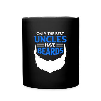 Les meilleurs oncles ont une barbe - Mug uni - noir - Devant