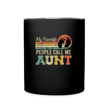 Marraine Mes proches m’appellent Tante - Mug uni - noir - Devant