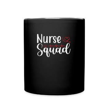 Cadre infirmier - Mug uni - noir - Devant