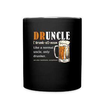 Bière d’oncle ivre Druncle - Mug uni - noir - Devant