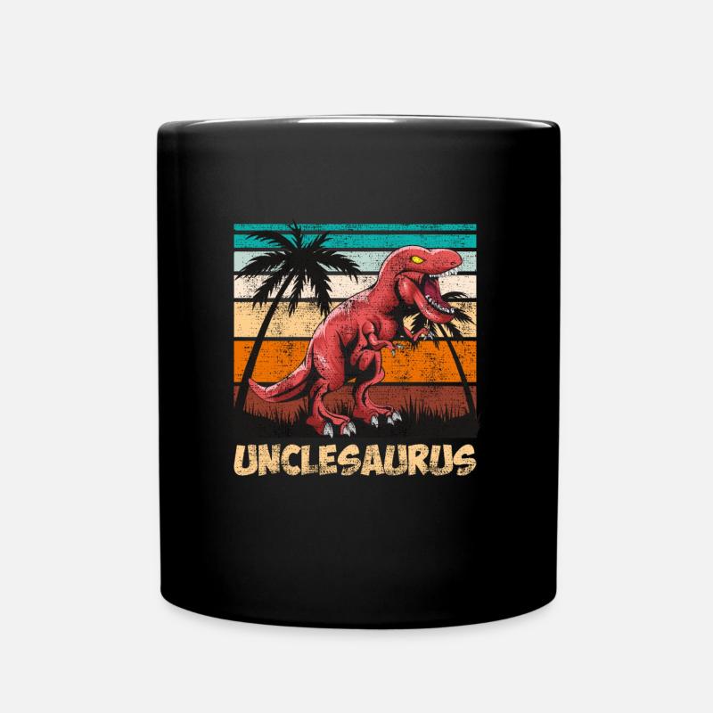 Unclesaurus Uncle Uncle - Full Colour Mug - black