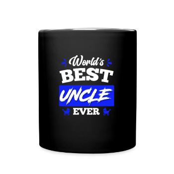 World s best Uncle ever Bester Onkel - Tasse einfarbig - Schwarz - Vorne