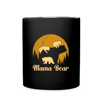 Mama Bear Expectant Mama - Full Colour Mug - black - Front