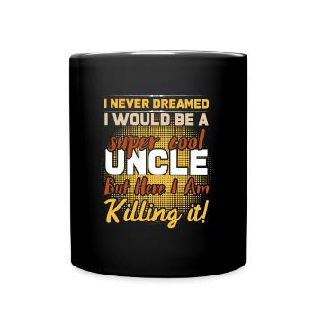 Super cool uncle - Full Colour Mug - black - Front