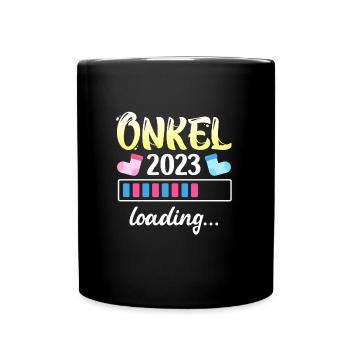 Onkel 2023 loading bester Onkel 2023 - Tasse einfarbig - Schwarz - Vorne