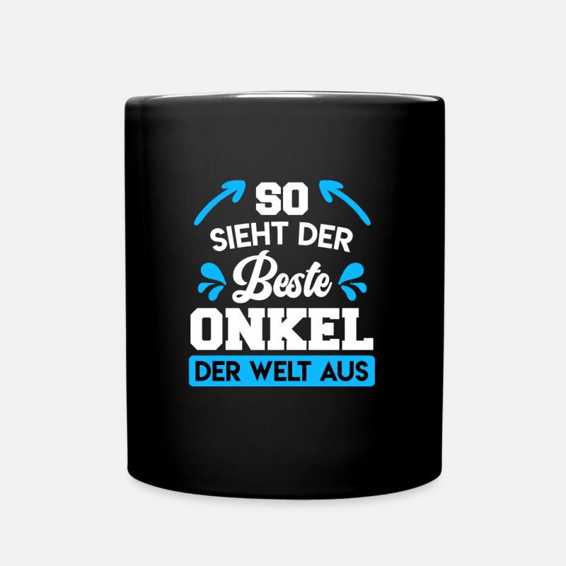 So sieht der beste Onkel der Welt aus - Tasse einfarbig - Schwarz