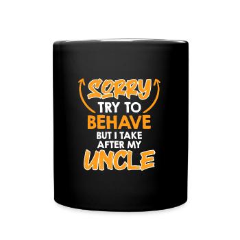 Essayez de me comporter - Mug uni - noir - Devant