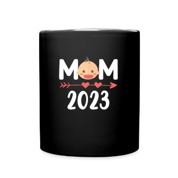Maman à être 2024 Maman 2023 Enceinte - Mug uni - noir - Devant