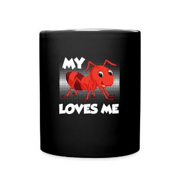 My Aunt Loves Me Ant Aunt Ant Best Aunt - Full Colour Mug - black - Front