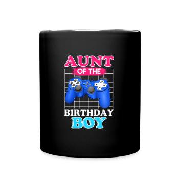 Best Aunt in the World Birthday Child Nephew Aunt - Full Colour Mug - black - Front