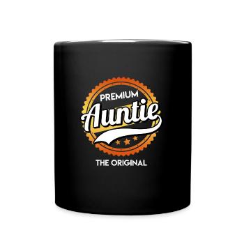 Premium Tante Das Original Tante Beste Tante - Tasse einfarbig - Schwarz - Vorne
