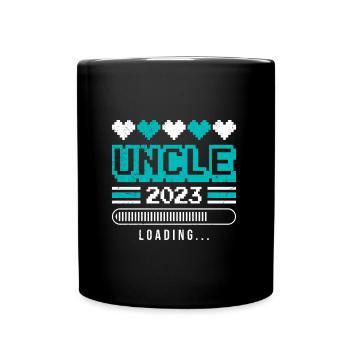 Onkel 2023 loading - Tasse einfarbig - Schwarz - Vorne