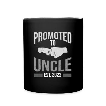 Promoted to Uncle 2023 - Full Colour Mug - black - Front