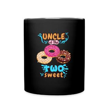 Oncle des deux bonbons Oncle de deux - Mug uni - noir - Devant
