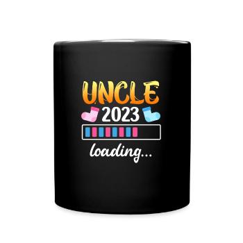 Onkel 2023 loading bester Onkel 2023 - Tasse einfarbig - Schwarz - Vorne