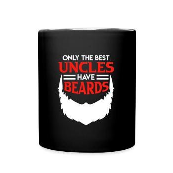 Les meilleurs oncles ont une barbe - Mug uni - noir - Devant