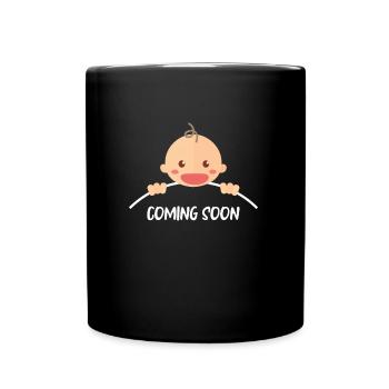 Mom-to-be Baby Birth Baby coming soon - Full Colour Mug - black - Front