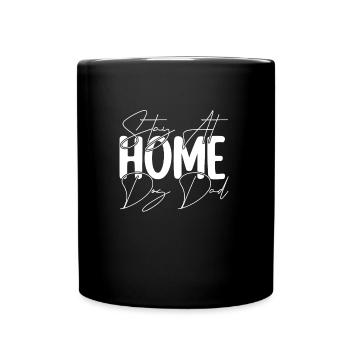 Dog dad staying at home - Full Colour Mug - black - Front