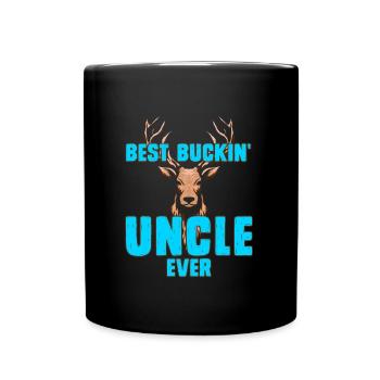 Best Buckin Uncle Ever Bester Onkel - Tasse einfarbig - Schwarz - Vorne