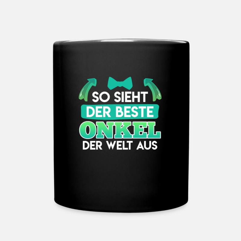 So sieht der beste Onkel der Welt aus - Tasse einfarbig - Schwarz