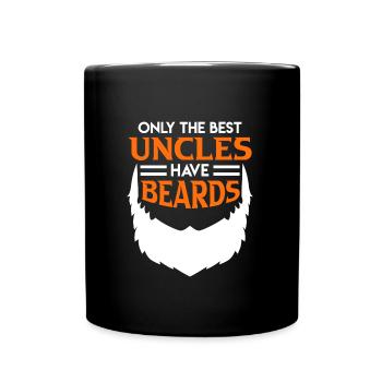 Les meilleurs oncles ont une barbe - Mug uni - noir - Devant