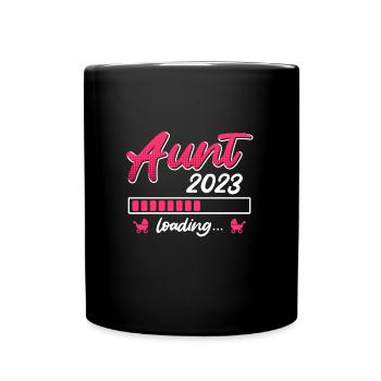 Tante 2023 sera bientôt invitée Marraine Tante - Mug uni - noir - Devant