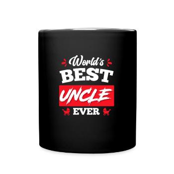 World s best Uncle ever Bester Onkel - Tasse einfarbig - Schwarz - Vorne