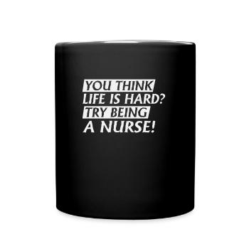 Essayez d’être infirmière - Mug uni - noir - Devant