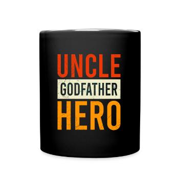 Parrain Héros Oncle - Mug uni - noir - Devant