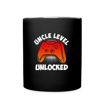 Unlocked Uncle Level Uncle - Full Colour Mug - black - Front