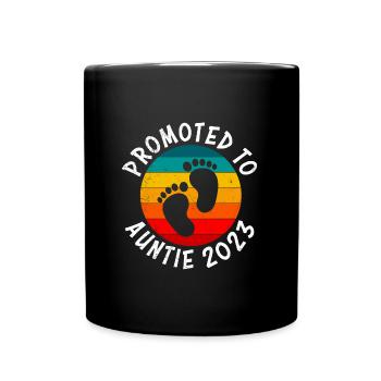 Promu tante Promotion 2023 Meilleure tante - Mug uni - noir - Devant