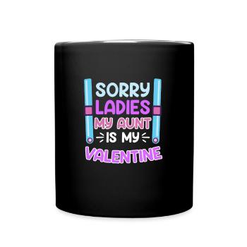 Lieblingstante Neffe Tante ist die beste Tante - Tasse einfarbig - Schwarz - Vorne
