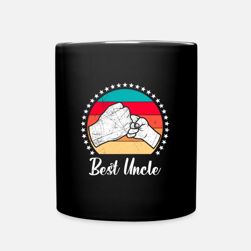 Bester Onkel - Tasse einfarbig - Schwarz