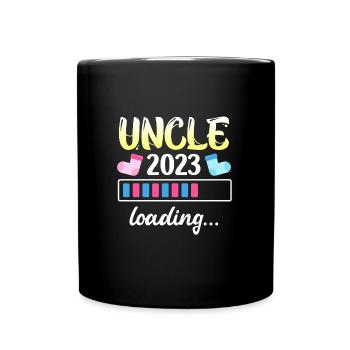 Onkel 2023 loading bester Onkel 2023 - Tasse einfarbig - Schwarz - Vorne