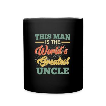 Cet homme est le meilleur et le plus cool oncle - Mug uni - noir - Devant
