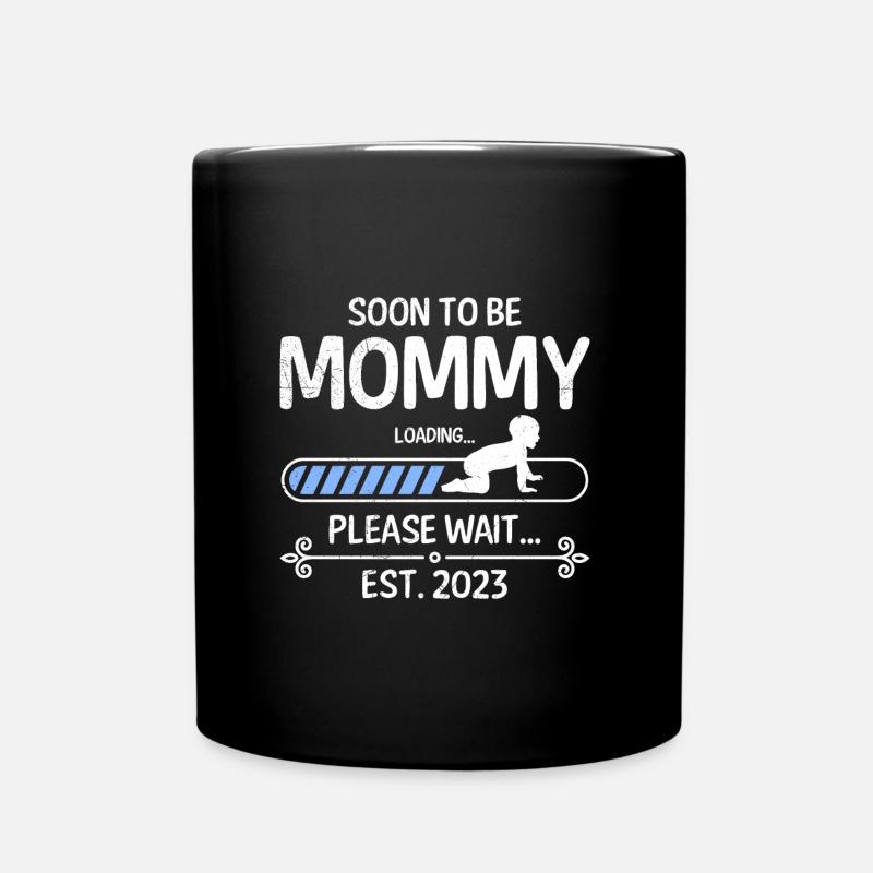 Bientôt maman 2023 Maman 2023 - Mug uni - noir