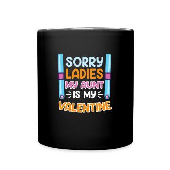 Lieblingstante Neffe Tante ist die beste Tante - Tasse einfarbig - Schwarz - Vorne